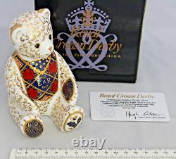 Royal Crown Derby Diamond Jubilee Imari Teddy Bear Ltd Ed 1st Quality