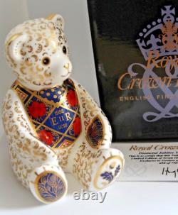 Royal Crown Derby Diamond Jubilee Imari Teddy Bear Ltd Ed 1st Quality