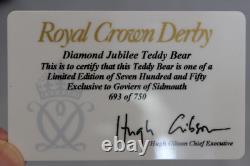 Royal Crown Derby Diamond Jubilee Imari Teddy Bear Ltd Ed 1st Quality