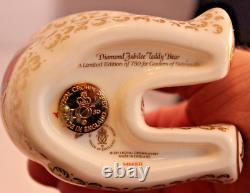 Royal Crown Derby Diamond Jubilee Imari Teddy Bear Ltd Ed 1st Quality