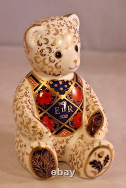 Royal Crown Derby Diamond Jubilee Imari Teddy Bear Ltd Ed 1st Quality