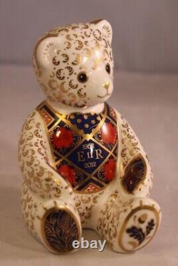 Royal Crown Derby Diamond Jubilee Imari Teddy Bear Ltd Ed 1st Quality