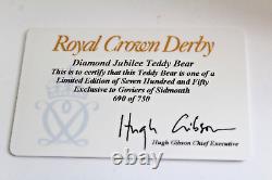 Royal Crown Derby Diamond Jubilee Imari Teddy Bear Ltd Ed 1st Quality