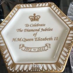 Royal Crown Derby Diamond Jubilee Old Imari Hexagonal Box Certificate Included Royal Crown Derby Diamond Jubilee Old Imari Hexagonal Box Certificate Included