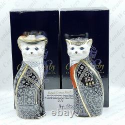 Royal Crown Derby Diamond Jubilee'Pearly King & Queen' Paperweights Ltd Ed
