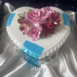 Royal Crown Derby Diamond Wed Heart Box Limited edition 6 of 60