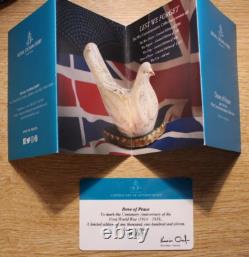 Royal Crown Derby Dove of Peace Limited Edition Ltd Ed 574/1111 1st Gold Stopper