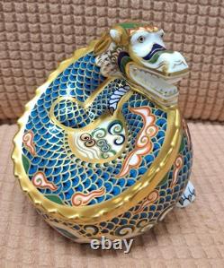 Royal Crown Derby. Dragon of Good Fortune. MAGNIFICENT Ltd Ed. Gold Stopper. Box