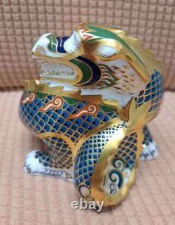 Royal Crown Derby. Dragon of Good Fortune. MAGNIFICENT Ltd Ed. Gold Stopper. Box