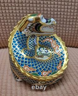Royal Crown Derby. Dragon of Good Fortune. MAGNIFICENT Ltd Ed. Gold Stopper. Box