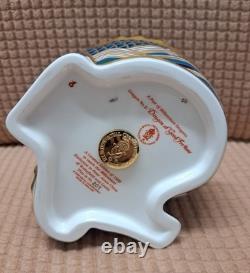 Royal Crown Derby. Dragon of Good Fortune. MAGNIFICENT Ltd Ed. Gold Stopper. Box