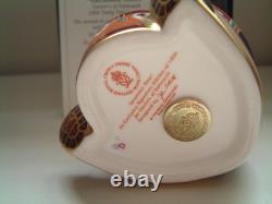 Royal Crown Derby Drummer Teddy Paperweight Gold Stopper