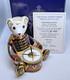 Royal Crown Derby Drummer Teddy Paperweight Signature Ltd Ed 1st Gold Stopper