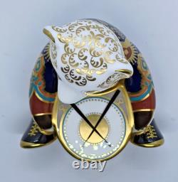 Royal Crown Derby Drummer Teddy Paperweight Signature Ltd Ed 1st Gold Stopper