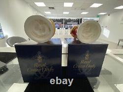 Royal Crown Derby Dwarf (Pair) Ltd Edition Mint In Box (RARE)