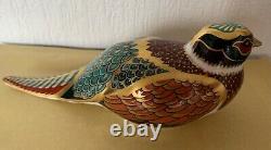 Royal Crown Derby EXCLUSIVE WOODLAND PHEASANT FOR COLLECTOR GUILD Brand New