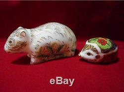 Royal Crown Derby Echidna & Wombat Limited Editions 300 each Australiana