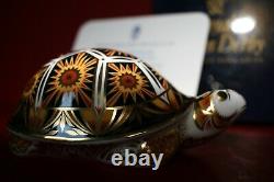 Royal Crown Derby Endangered Species Madagascan Tortoise Gold Stopper Ltd Ed