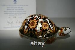 Royal Crown Derby Endangered Species Madagascan Tortoise Gold Stopper Ltd Ed