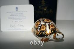 Royal Crown Derby Endangered Species Madagascan Tortoise Gold Stopper Ltd Ed