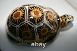 Royal Crown Derby Endangered Species Madagascan Tortoise Gold Stopper Ltd Ed