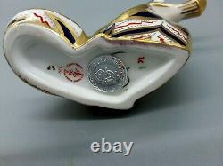 Royal Crown Derby English Bone China Seahorse Paperweight Figurine Collectible