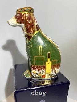 Royal Crown Derby English Spaniel Limited Edition 855/100 Specially Signed