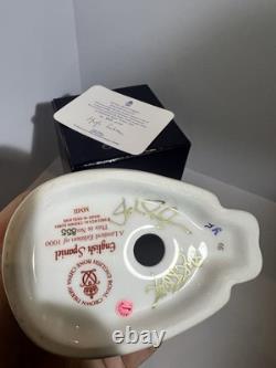 Royal Crown Derby English Spaniel Limited Edition 855/100 Specially Signed