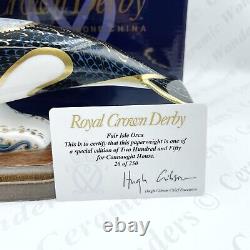 Royal Crown Derby'Fair Isle Orca' Killer Whale Paperweight (Ltd Edition) Boxed