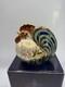 Royal Crown Derby Farmyard Cockerel Paperweight Gold Stopper + Box Excellent