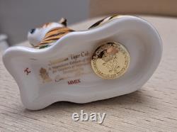Royal Crown Derby Feline collection. Certs. Gold Stop. Boxes