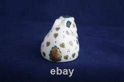 Royal Crown Derby Fletcher's Blue Rabbit Papeweight 99/100 Brand New / Boxed