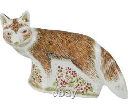 Royal Crown Derby Fox Mother Paperweight, New In Box