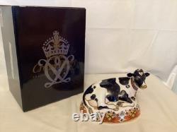 Royal Crown Derby Friesian Cow Buttercup Paperweight