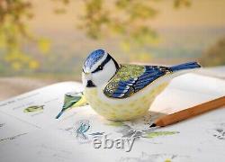 Royal Crown Derby Garden Blue Tit Bird Paperweight New 1st Quality Boxed
