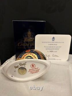 Royal Crown Derby Garden Snail Paperweight Limited Edition Boxed & Certificate