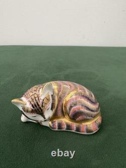 Royal Crown Derby Gilt Imari Cat Figurines, Set of Three