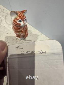 Royal Crown Derby Ginger Tom Cat Paperweight