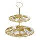 Royal Crown Derby Gold Aves 2 Tier Cake Stand Collection Only