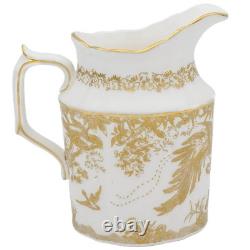 Royal Crown Derby Gold Aves Cream Milk Jug 2nd Quality