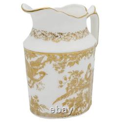 Royal Crown Derby Gold Aves Cream Milk Jug 2nd Quality