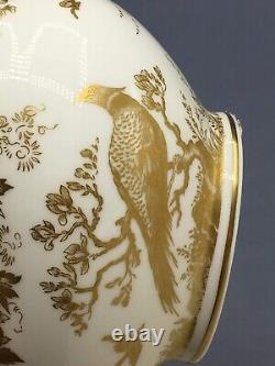 Royal Crown Derby Gold Aves Gravy Boat And Under Plate New 1st Quality Sticker