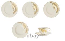 Royal Crown Derby Gold Aves Motif 36pc Dinner Set