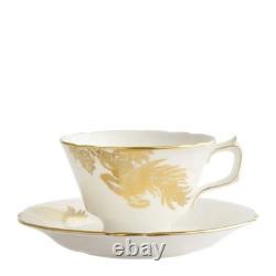 Royal Crown Derby Gold Aves Motif Tea Cup & Saucer 1st Quality