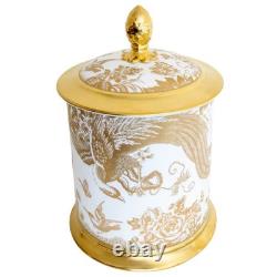 Royal Crown Derby Gold Aves Storage Jar