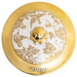 Royal Crown Derby Gold Aves Storage Jar