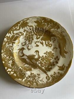 Royal Crown Derby Gold Aves Tea Plate 21cm 1st Perfect Condition XLI 1978 #21