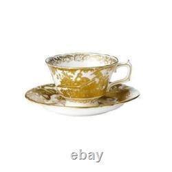 Royal Crown Derby Gold Aves Tea cup & Tea saucer, New, Nwt