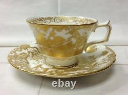 Royal Crown Derby Gold Aves Teacup & Saucer New Bone China England