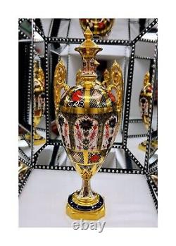 Royal Crown Derby Gold Band Trophy vase